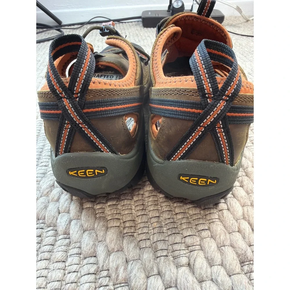KEEN Newport H2 Men's Size 13 Olive Orange Hiking Water Sport Sandals